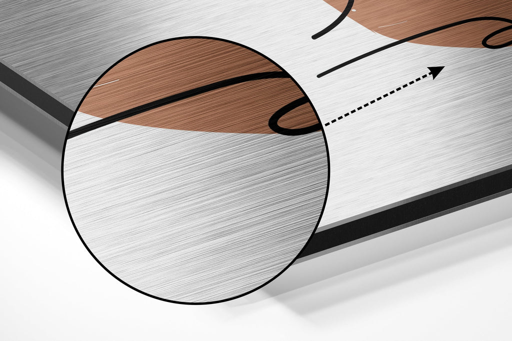 Brushed Aluminium Dibond Wall Art