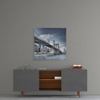 Brooklyn Bridge Glass Wall Art