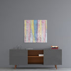 Wooden Patterned Glass Wall Art