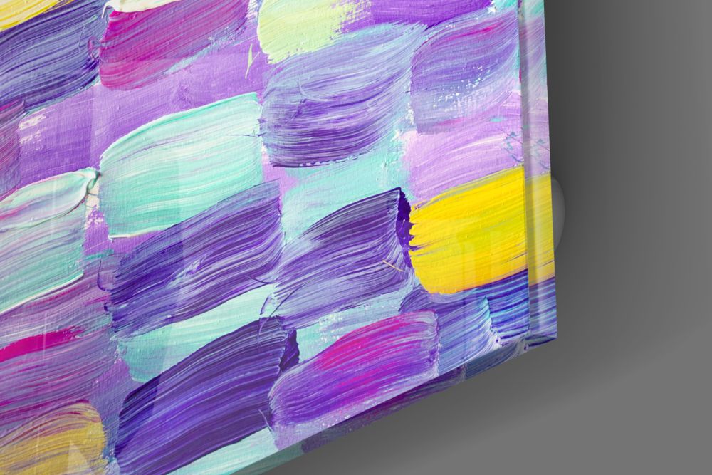 Abstract Glass Wall Art