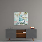 Abstract Glass Wall Art