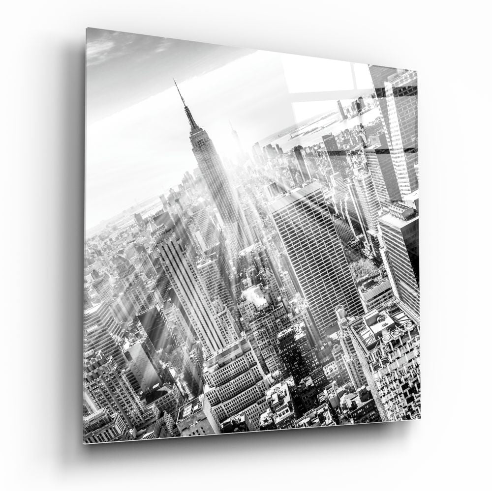 New York Glass Wall Art