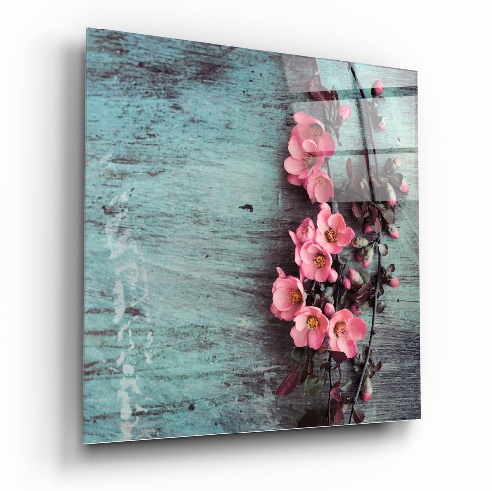 Flower Glass Wall Art