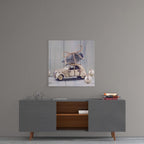 Citroen Glass Wall Art
