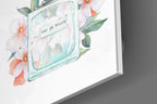 Eau De Toilette Glass Wall Art