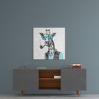 Mr. Giraffe Glass Wall Art