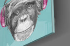 Monkey Glass Wall Art