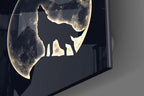 Full Moon Glass Wall Art