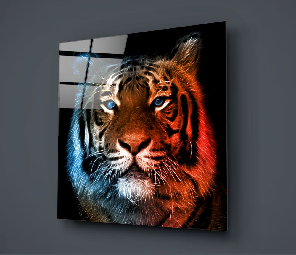 Tiger Glass Wall Art