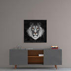 Lion Glass Wall Art