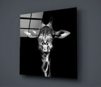 Giraffe Glass Wall Art