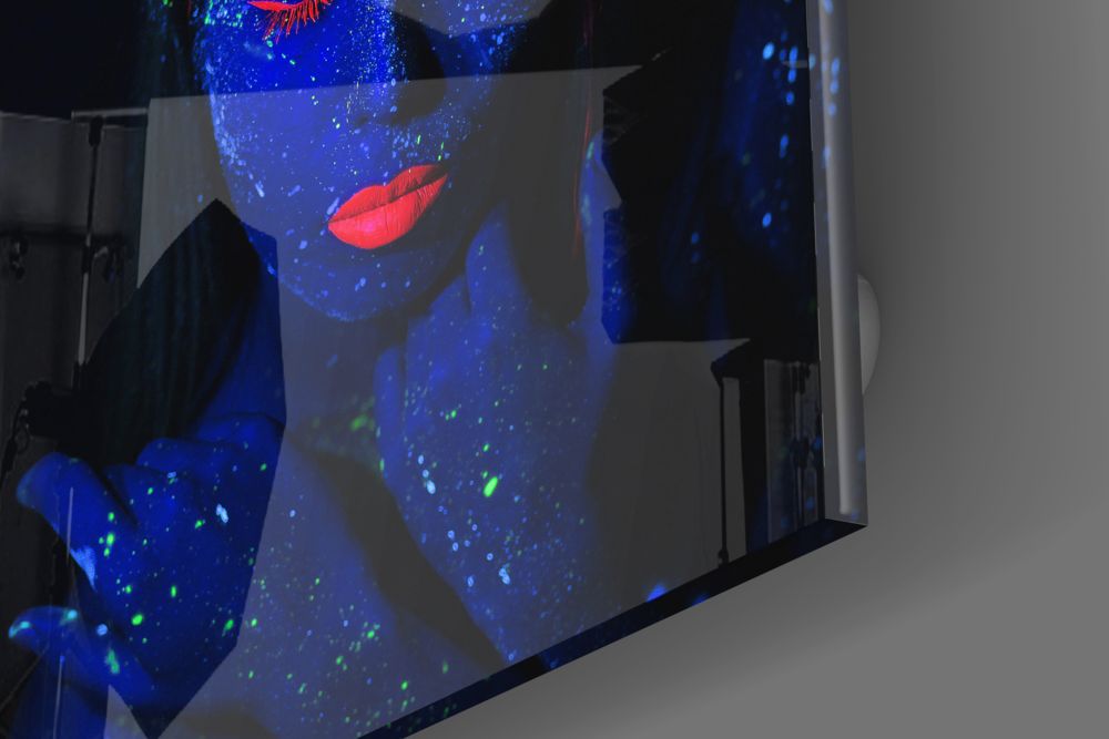 Woman Portrait Glass Wall Art