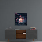 Space - Black Hole Glass Wall Art