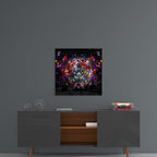 Mechanical Tiger Glass Wall Art
