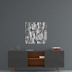 Solitude in the Crowd Glass Wall Art