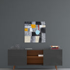 Blue Dot Glass Wall Art