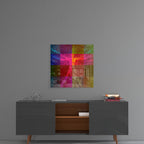 Da Vinci's Lines Glass Wall Art