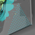 Skull - Never Without a Hat Glass Wall Art