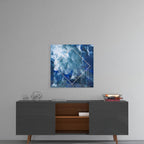 Pouring Clouds Glass Wall Art