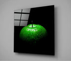 Green Apple Glass Wall Art