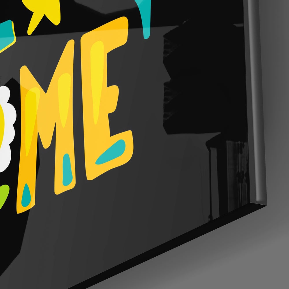 ‚ÄúWake Up‚Äù Glass Wall Art