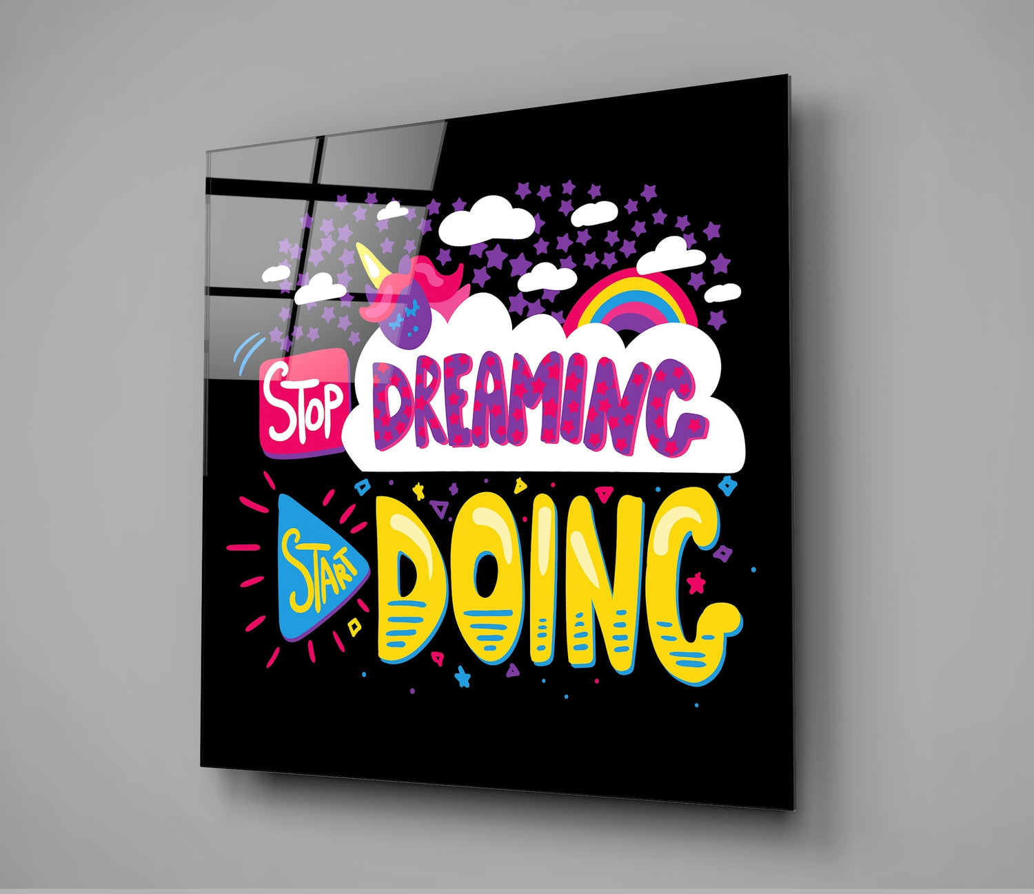 ‚ÄúStart Doing‚Äù Glass Wall Art
