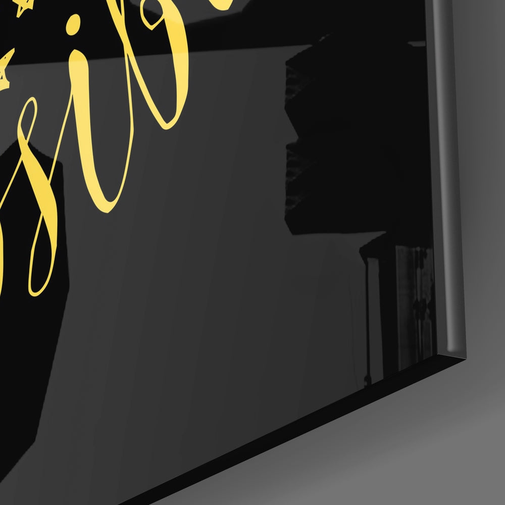 ‚ÄúAlways Believe in the Impossible‚Äù Glass Wall Art