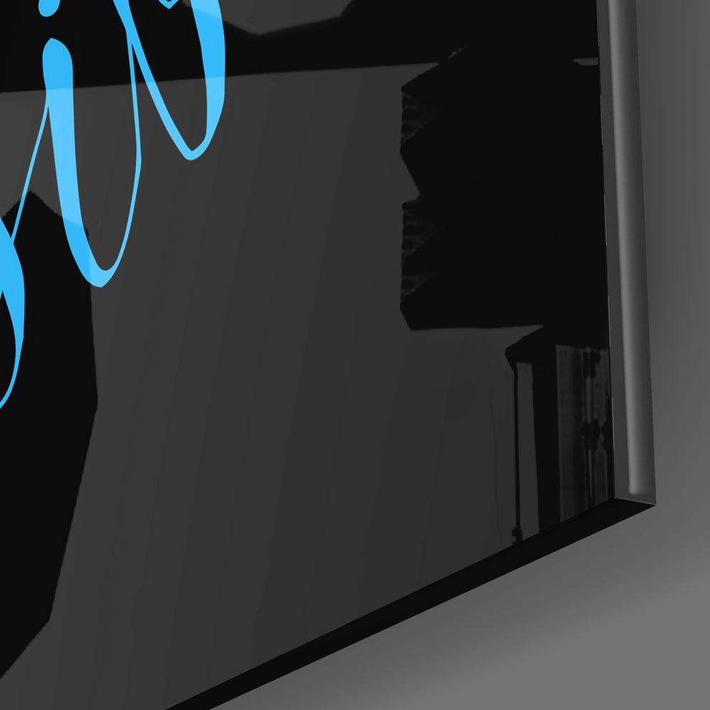 ‚ÄúAlways Believein the Impossible‚Äù Glass Wall Art