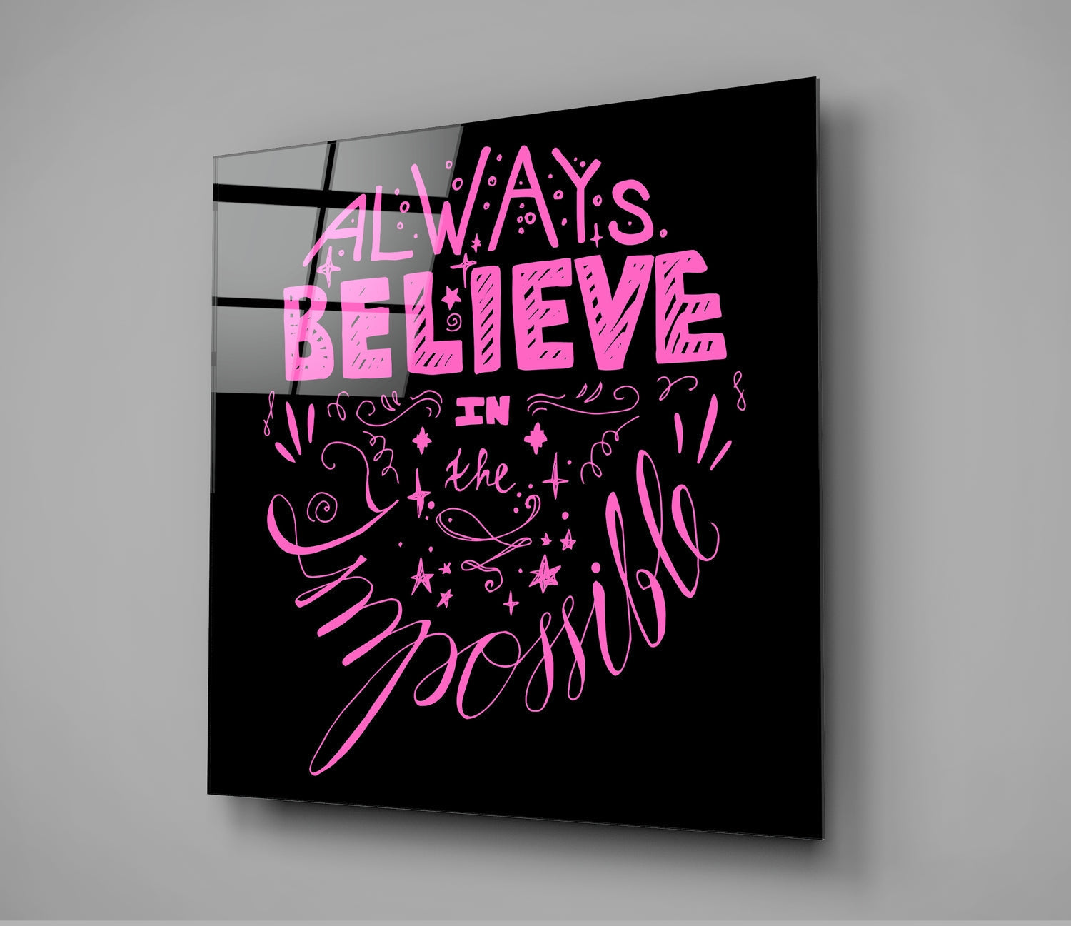 ‚ÄúChange Your World‚Äù Glass Wall Art