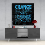 ‚ÄúChange Your World‚Äù Glass Wall Art