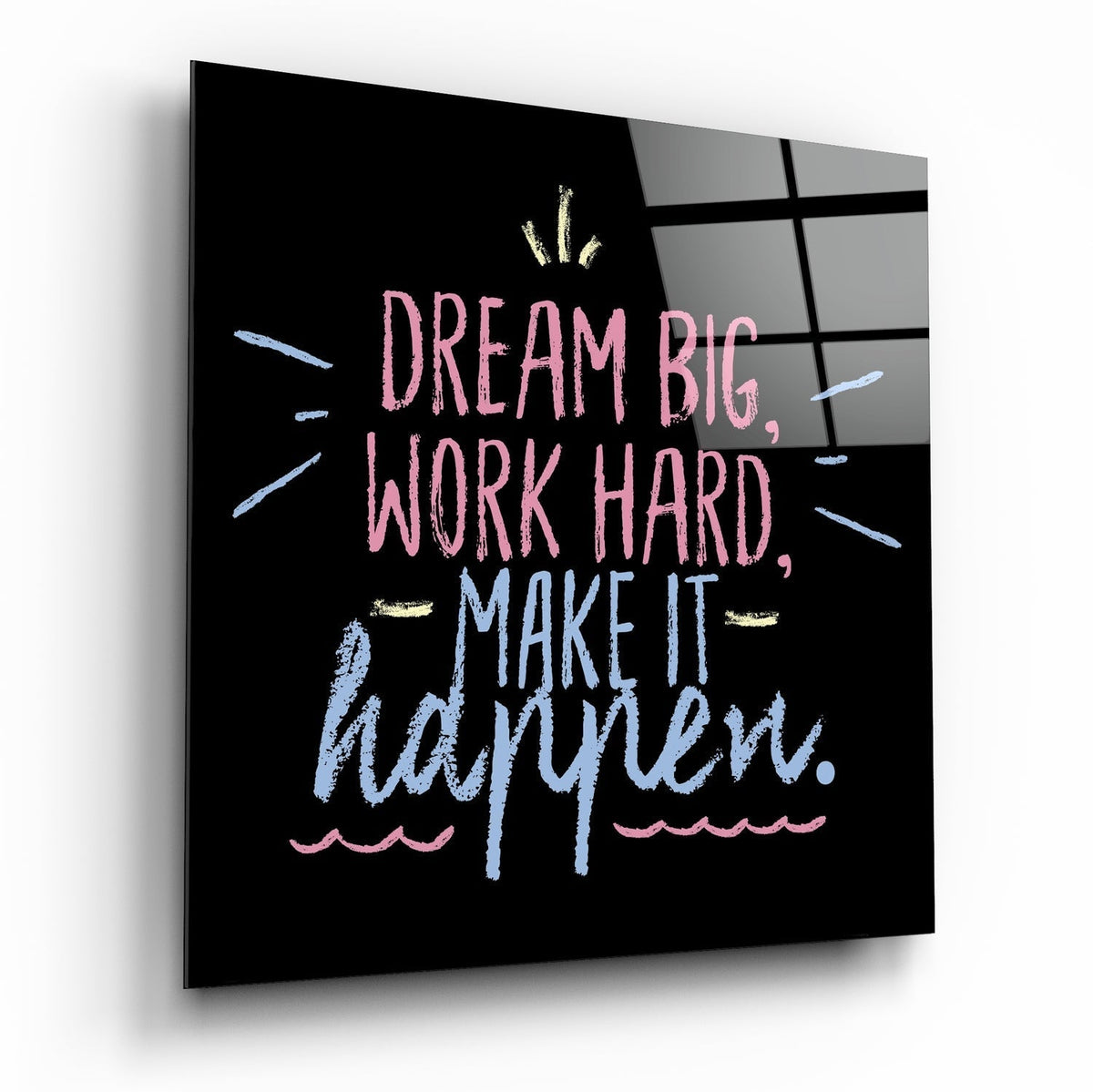 ‚ÄúDream Big‚Äù Glass Wall Art