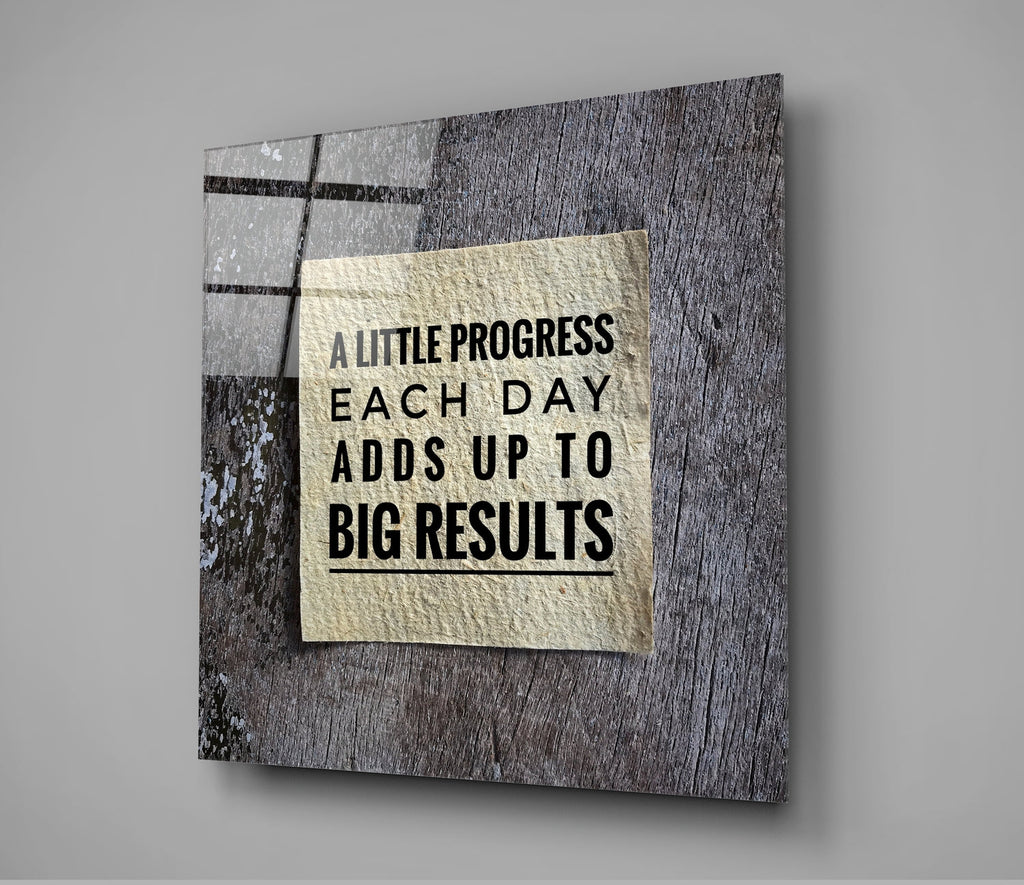 ‚ÄúBig Results‚Äù Glass Wall Art