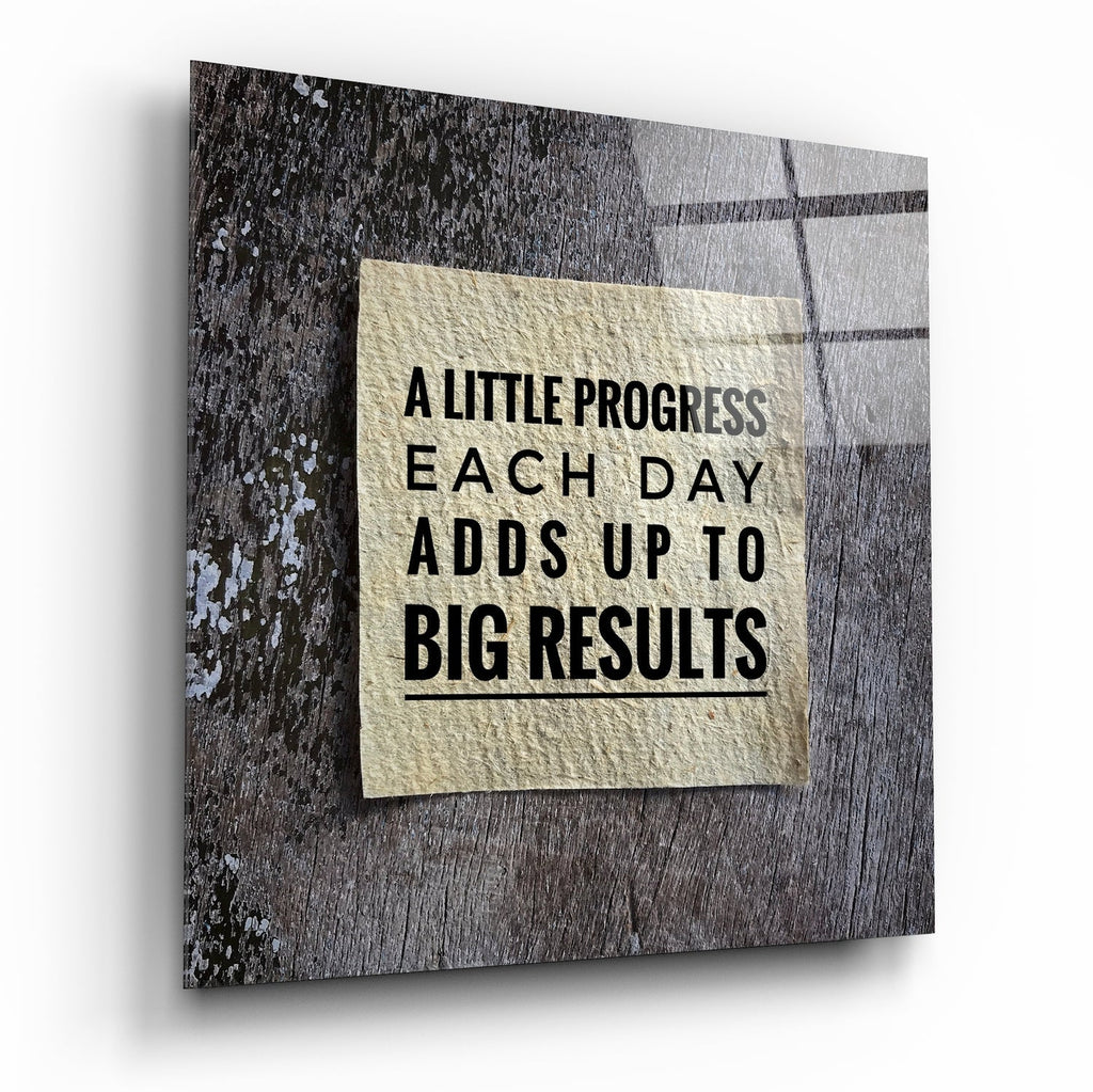 ‚ÄúBig Results‚Äù Glass Wall Art
