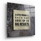 ‚ÄúBig Results‚Äù Glass Wall Art
