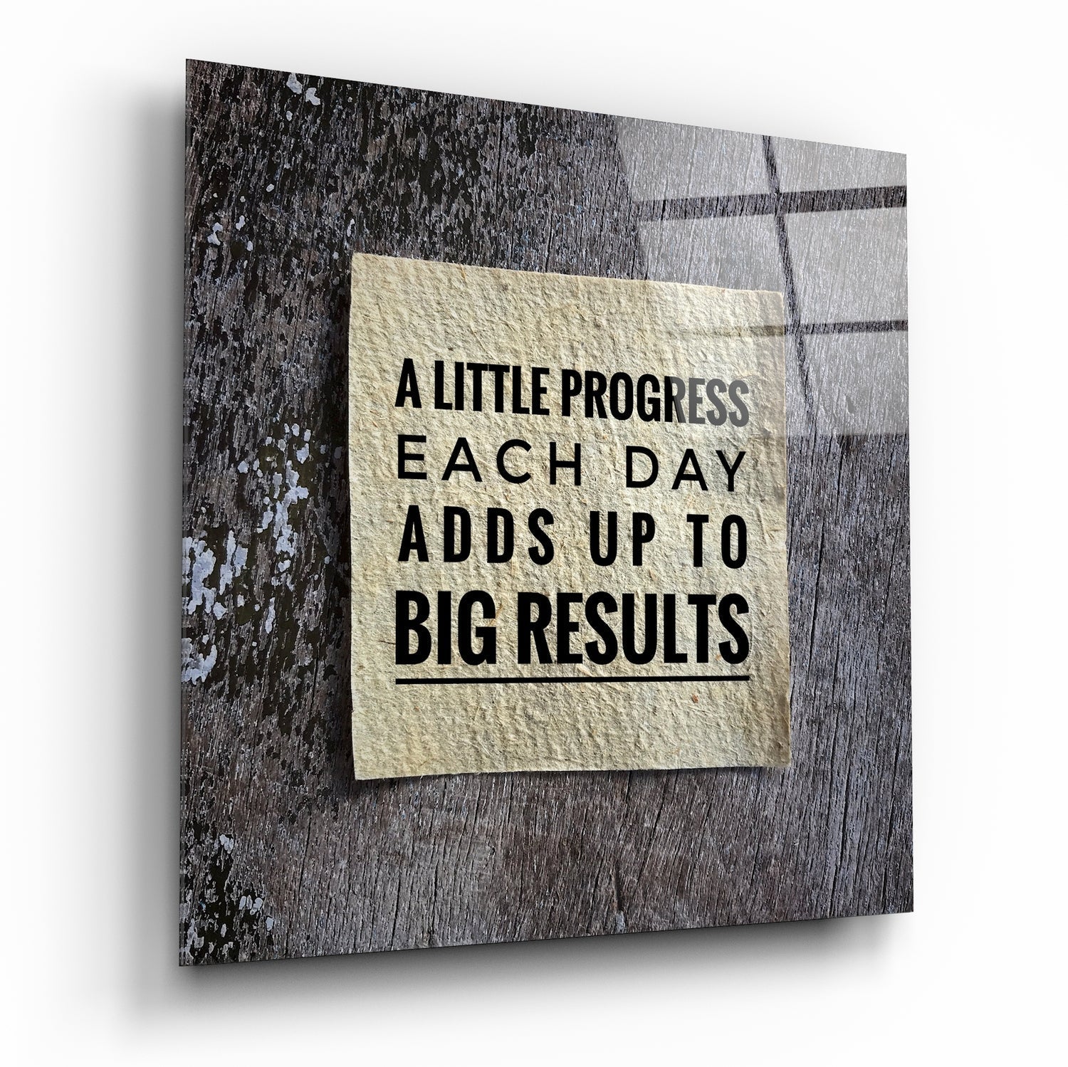 ‚ÄúBig Results‚Äù Glass Wall Art