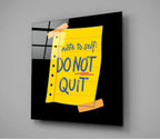 ‚ÄúNote To Self‚Äù Glass Wall Art