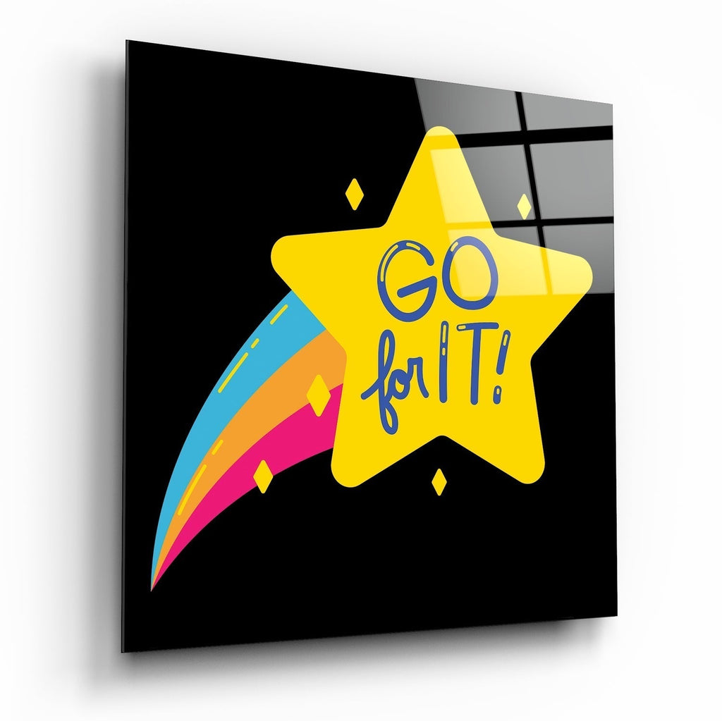 ‚ÄúGo for It‚Äù Glass Wall Art