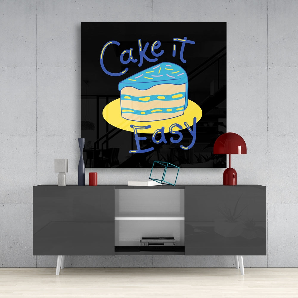 ‚ÄúCake It Easy‚Äù Glass Wall Art