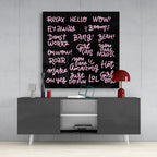 ‚ÄúRelax‚Äù Glass Wall Art