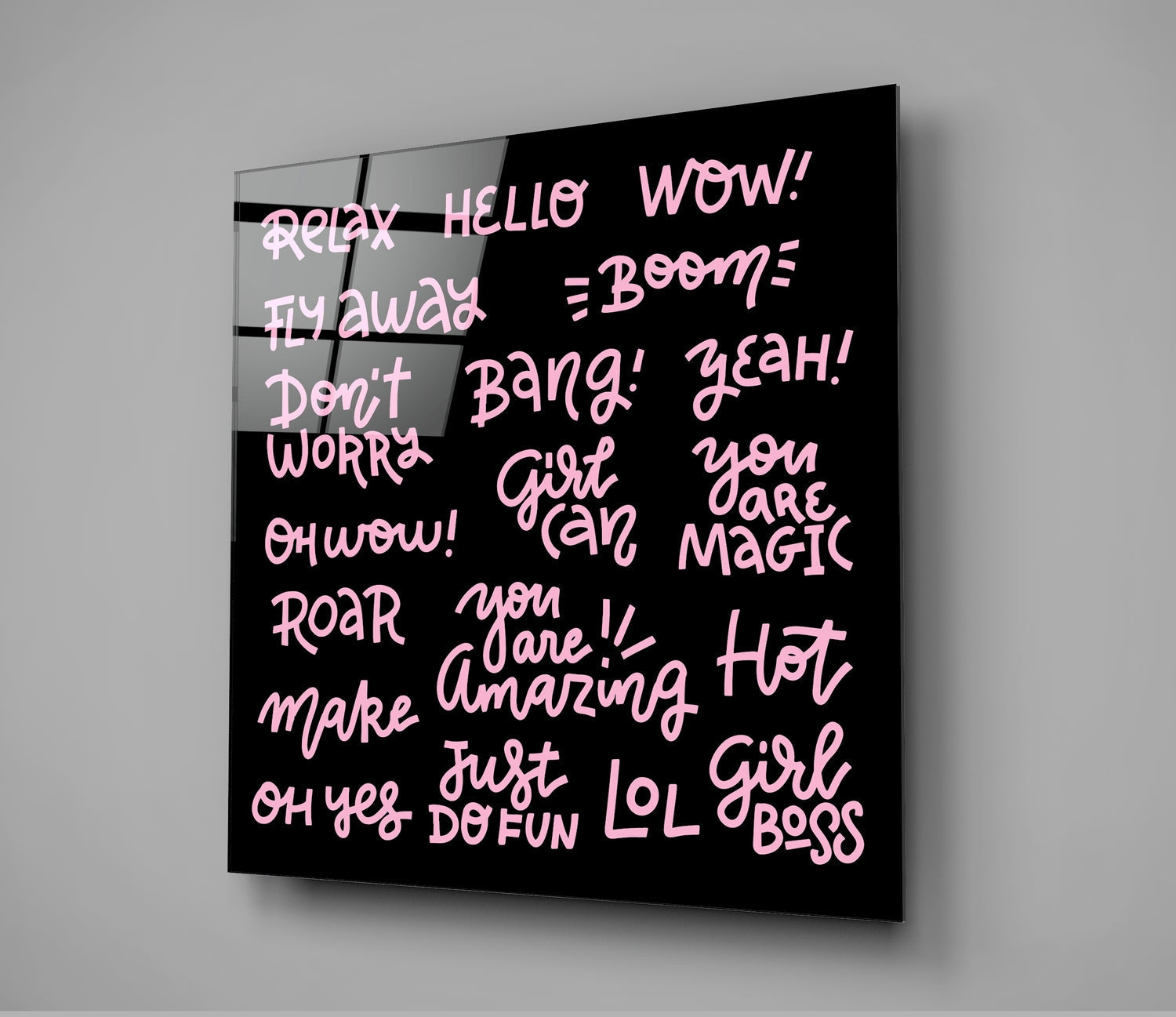 ‚ÄúRelax‚Äù Glass Wall Art