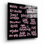 ‚ÄúRelax‚Äù Glass Wall Art