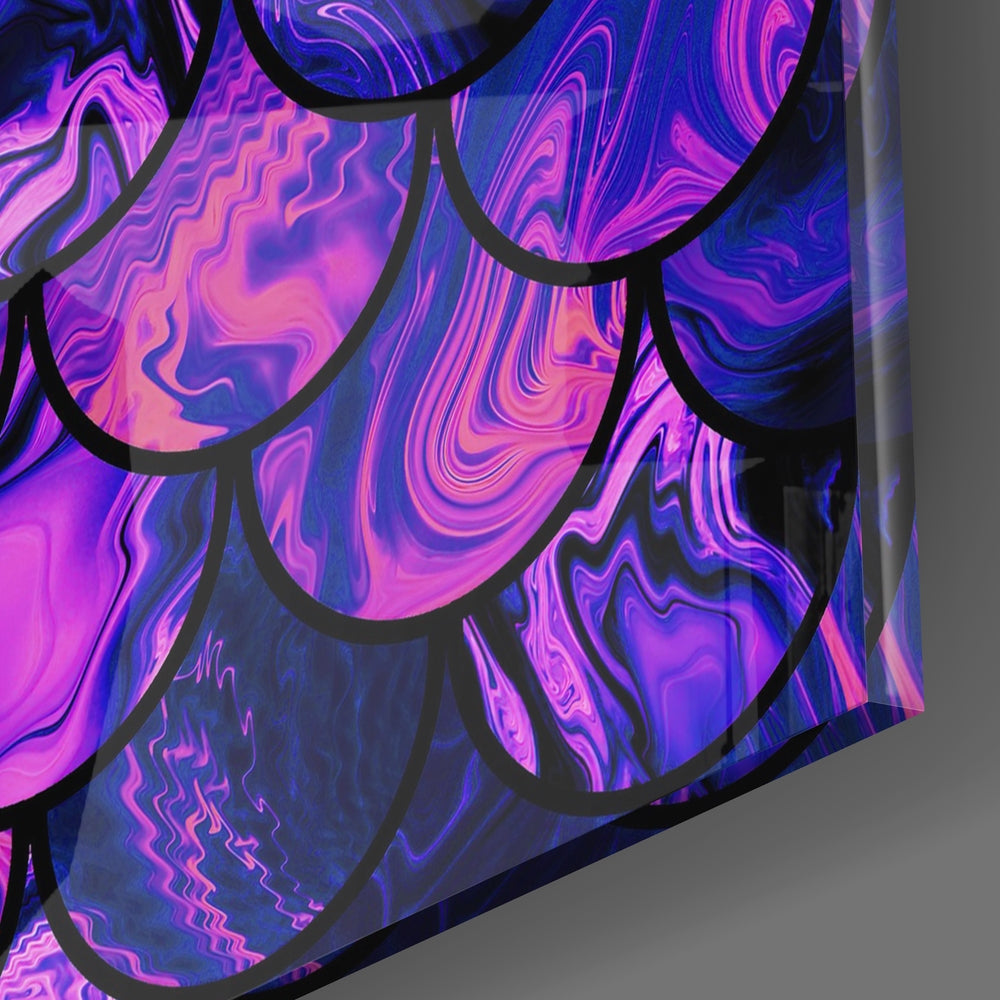 Fish Scale Glass Wall Art