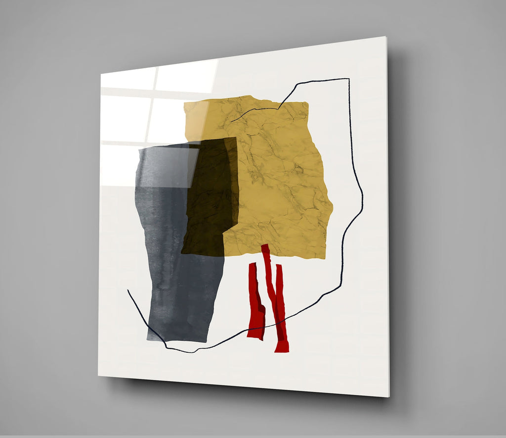 Abstract Pattern Glass Wall Art | Insigne Art Design