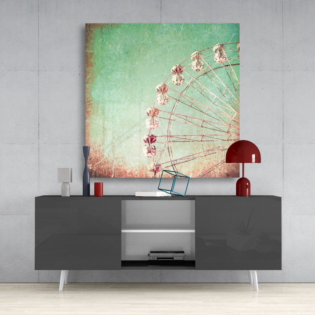 Ferris Wheel Glass Wall Art | Insigne Art Design