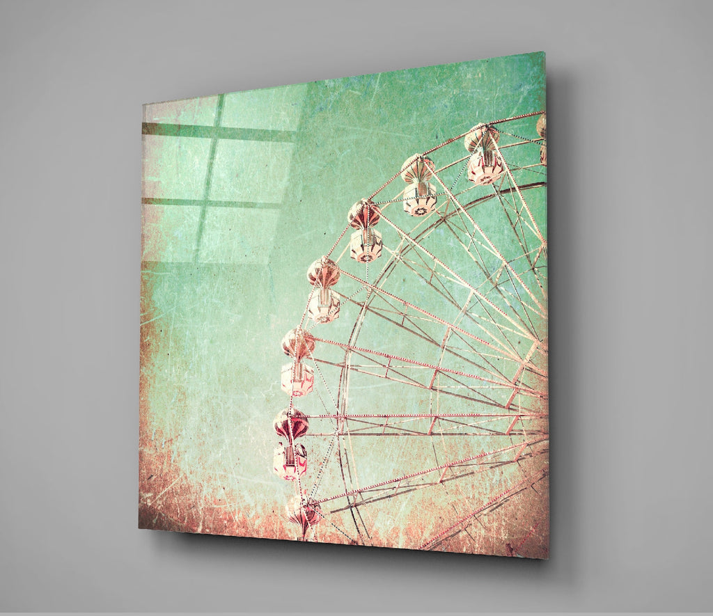 Ferris Wheel Glass Wall Art | Insigne Art Design