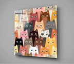 Cats Glass Wall Art | Insigne Art Design