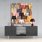 Cats Glass Wall Art | Insigne Art Design