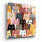 Cats Glass Wall Art | Insigne Art Design