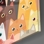 Cats Glass Wall Art | Insigne Art Design