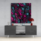 Metallic Faces Glass Wall Art | Insigne Art Design